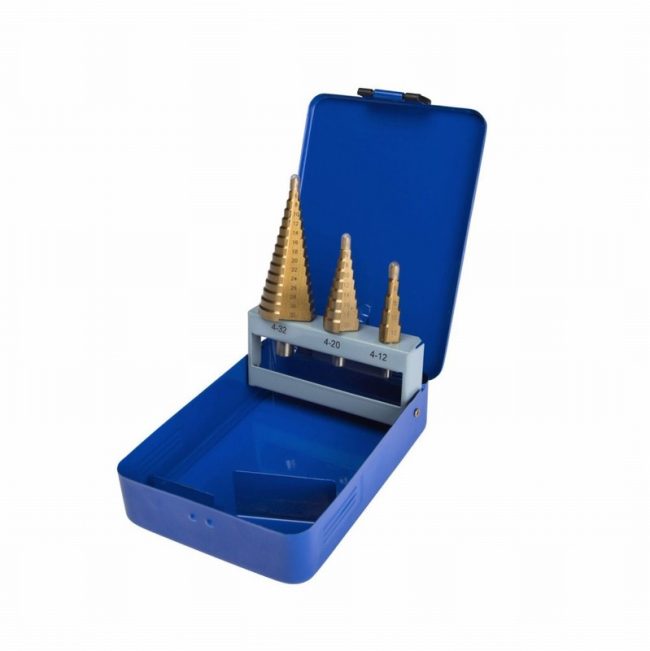 BlueSpot 20504 HSS Step Drill Set (4-32mm) - 3 Piece