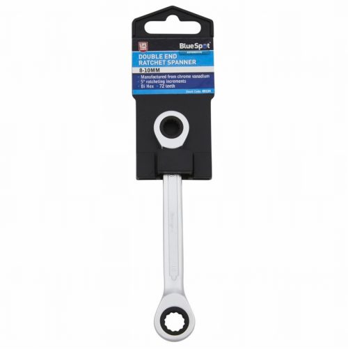 BlueSpot 05134  8-10mm Double End Ratchet Spanner