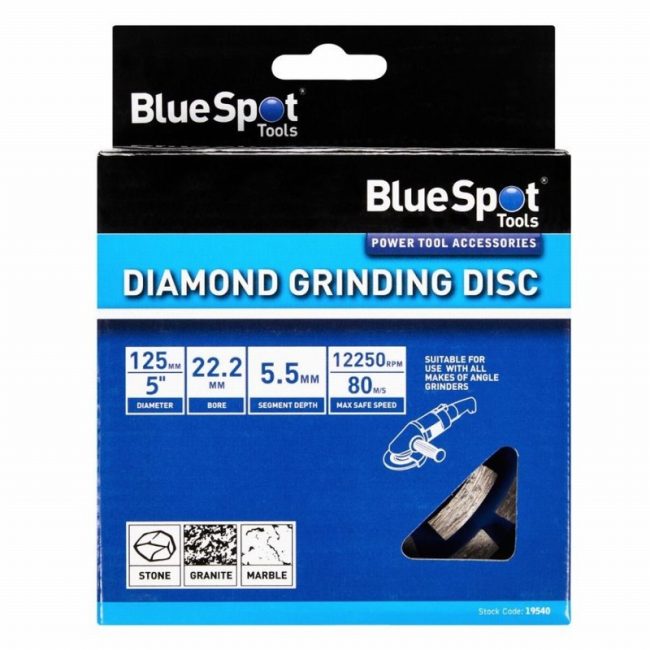 BlueSpot 19540  125mm (5") Diamond Grinding Disc - Image 2
