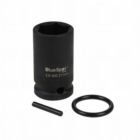 BlueSpot 01601 21mm 1/2″ Impact Scaffold Socket With Ring & Pin