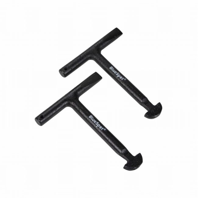 BlueSpot 30147 115mm (4 1/2") Manhole Cover Keys - 2 Piece - Image 2