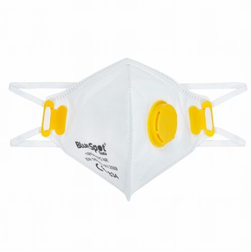 BlueSpot 19764 FFP2 Fold Flat Dust Mask With Valve – 20 Piece