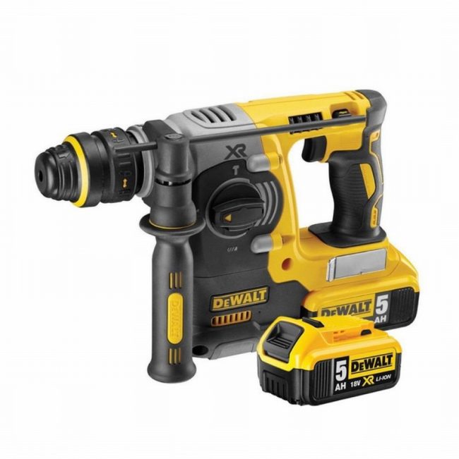 Dewalt DCH273P2 18V XR Brushless SDS+ Drill with 2 x 5Ah Battery - Image 2