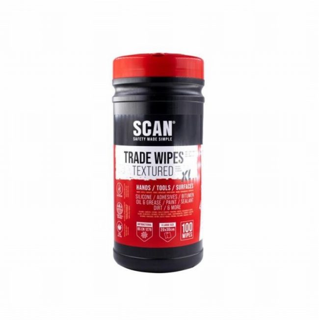 Scan SCACWT100 Heavy-duty Trade Wipes (Tub 100)
