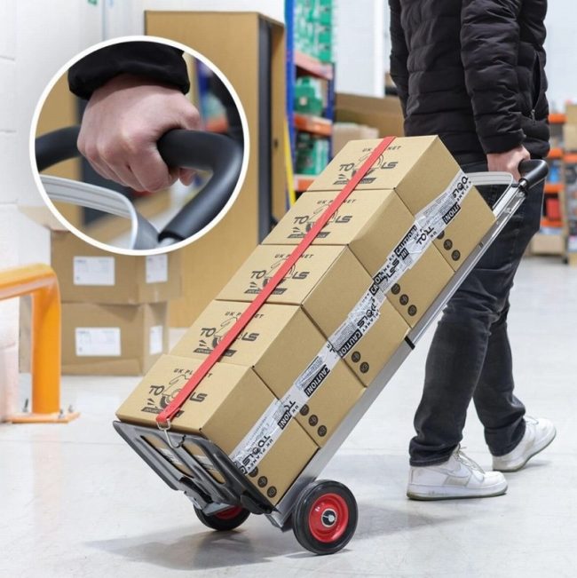 TOUGH MASTER TM-HT90 90 kg Folding Hand Truck - Image 4