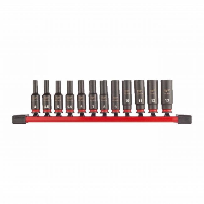 Milwaukee 4932480453 12 Piece 1/4" Shockwave Impact Socket Set - Image 2
