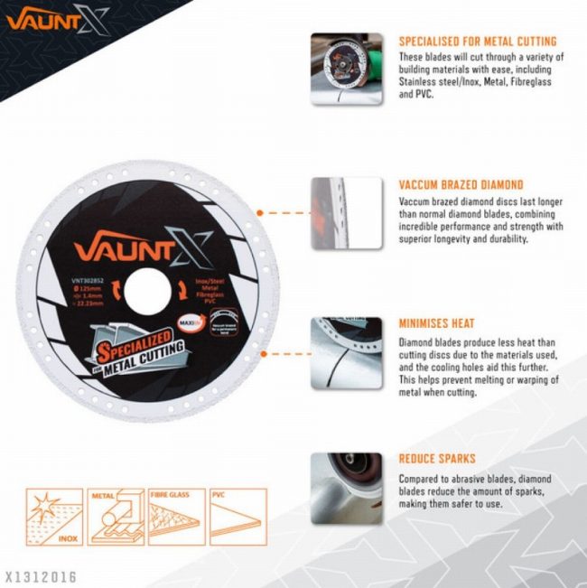 Vaunt X1312016 125mm X Diamond Specialist Metal Cutting Blade - Image 2