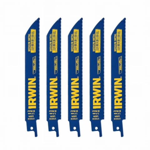 Irwin IRW10504153 Recip Saw Blade 618R 150mm Metal Cutting – 5pc