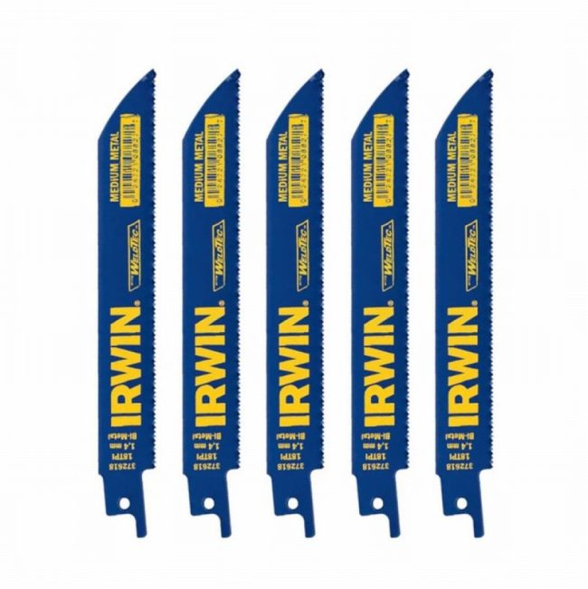 Irwin IRW10504153 Recip Saw Blade 618R 150mm Metal Cutting - 5pc