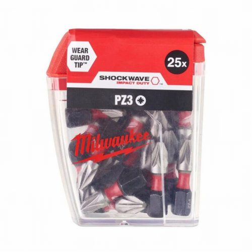 Milwaukee 4932472043 PZ3 25mm Impact Screwdriver Bits – 25pc