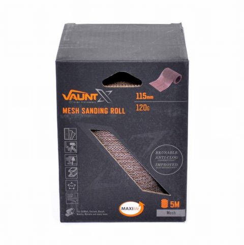 Vaunt X1357060 115mm x 5m 80 Grit Mesh Net Sanding Roll