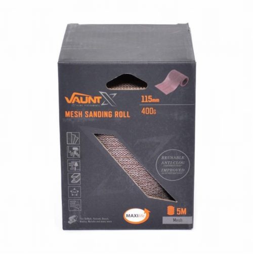 Vaunt X1357064 115mm x 5m 400 Grit Mesh Net Sanding Roll