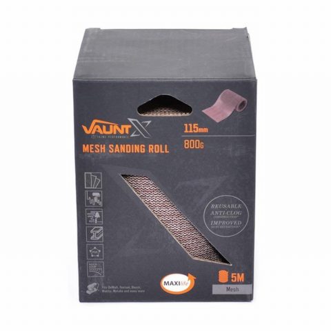 Vaunt X1357065 115mm x 5m 800 Grit Mesh Net Sanding Roll