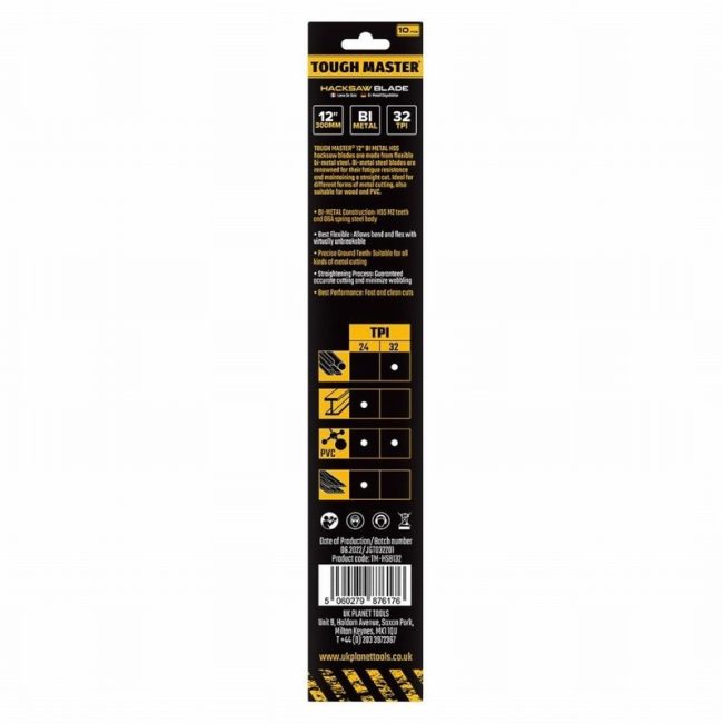 TOUGH MASTER TM-HSB132 Hacksaw Blades 32 TPI Bi-Metal Blades - Image 3