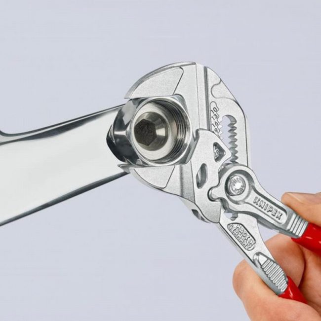 Knipex KPX8603180 Pliers Wrench PVC Grip 180mm-35mm Capacity - Image 2