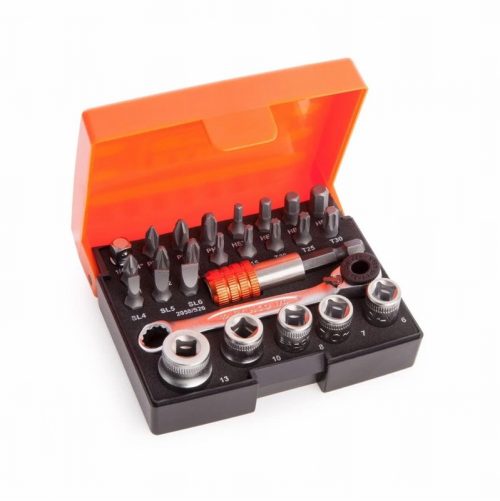 Bahco 2058/S26 Ratchet Socket Set of 26 Metric 1/4in Drive