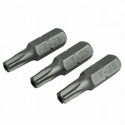Faithfull FAISBT2525S T25S x 25mm S2 Steel Security Bits – 3pc