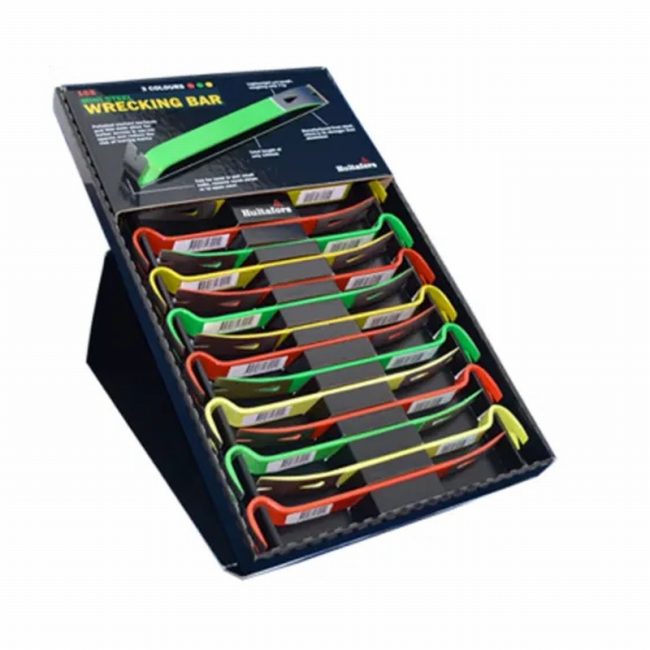 Hultafors XMS25MINIBAR 175mm (7in) Hi-Vis Mini Wrecking Bar - Image 2