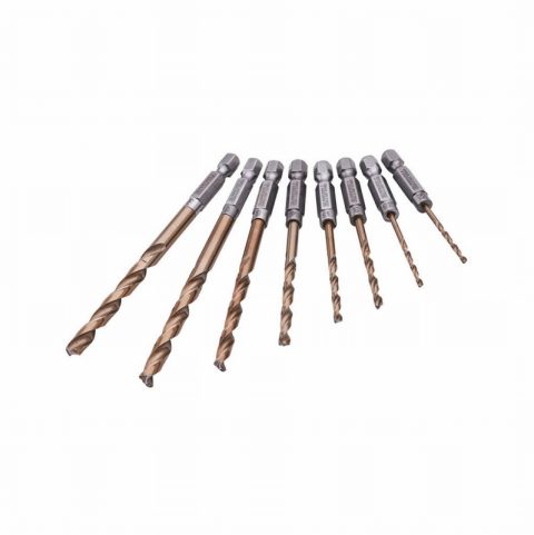 Faithfull FAIQCSET8 Quick Change Impact Driver Drill Bit Set