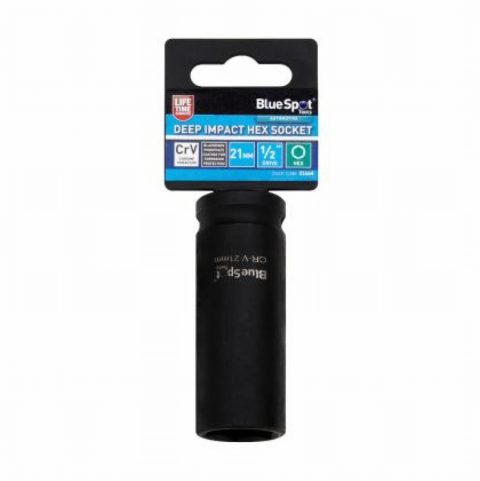 Blue Spot 01664 21mm Individual Deep Impact Hex Socket