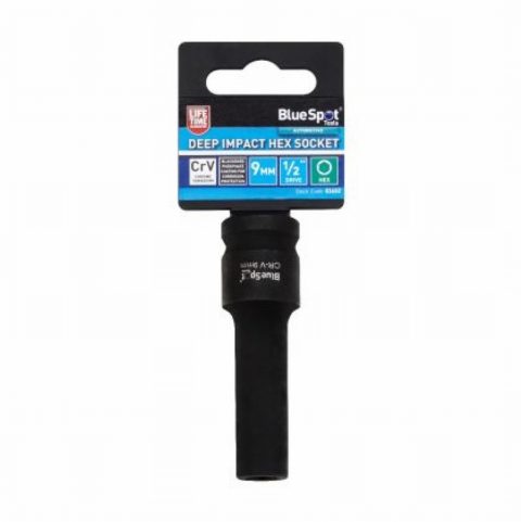 Blue Spot 01652 9mm Individual Deep Impact Hex Socket