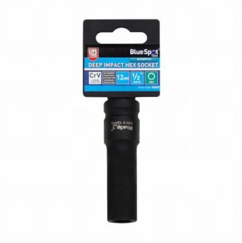Blue Spot 01655 12mm Individual Deep Impact Hex Socket