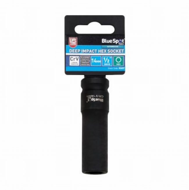 Blue Spot 01657 14mm Individual Deep Impact Hex Socket