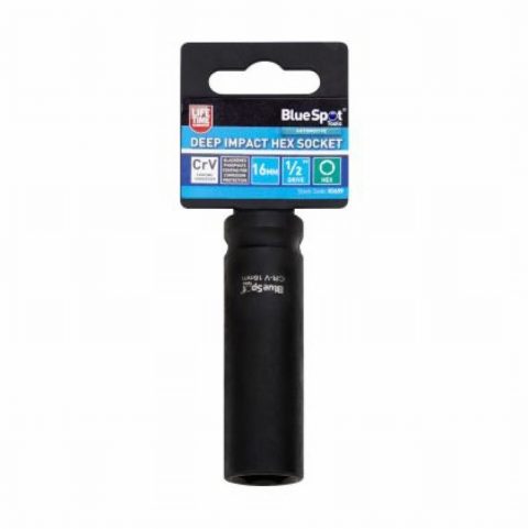 Blue Spot 01659 16mm Individual Deep Impact Hex Socket