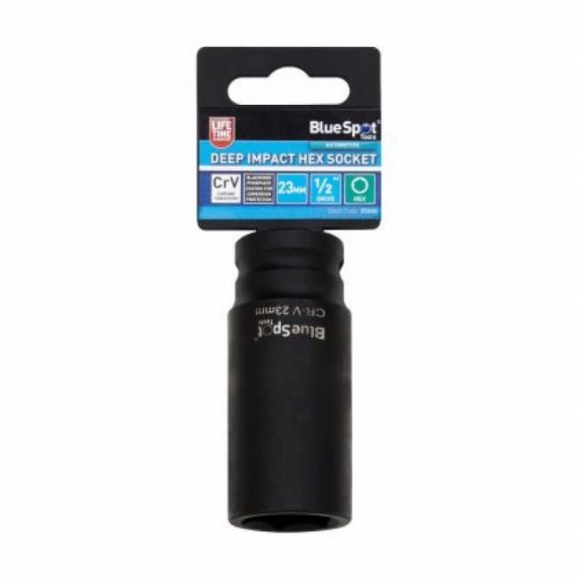 Blue Spot Tools (23mm) Individual Deep Impact Hex Socket