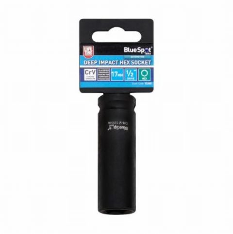 Blue Spot Tools (17mm) Individual Deep Impact Hex Socket