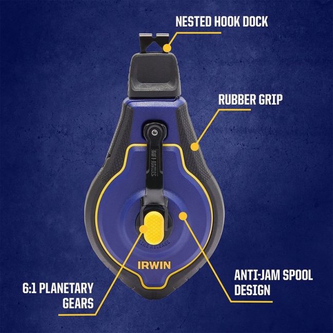 Irwin STL048443BC 30m Speedline Pro Chalk Reel Set - Image 3