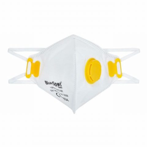 BlueSpot  FFP2 Fold Flat Dust Mask With Valve – 1 Piece