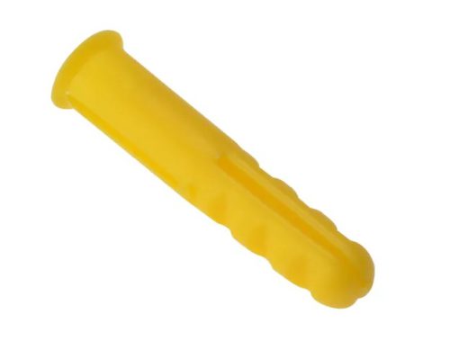 ForgeFix Plastic Wall Plug Yellow No.4-6 (Box 100)