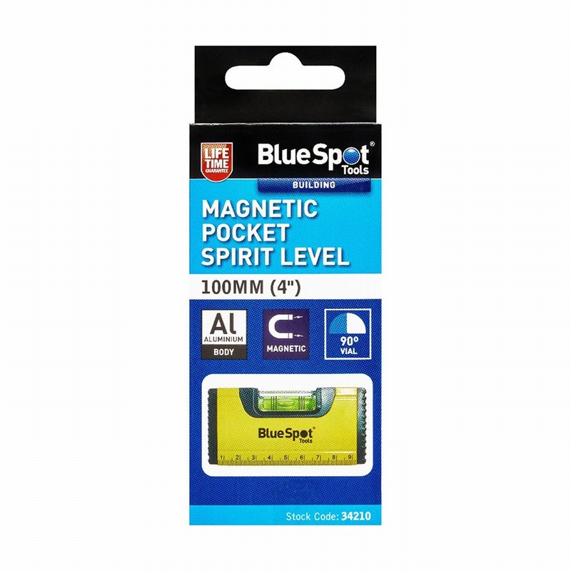 Blue Spot 34210 4'' Magnetic Pocket Spirit Level Small - Image 2