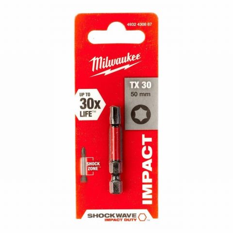 Milwaukee 4932430887 SHOCKWAVE TX30 50mm Impact Screwdriver Bit