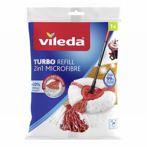 Vileda FH151608 Turbo 2-in-1 Microfibre Mop Refill