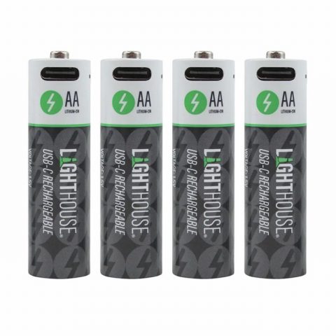 Light House Batteris L/HBATUSBAA AA USB-C Rechargeable Pack of 4