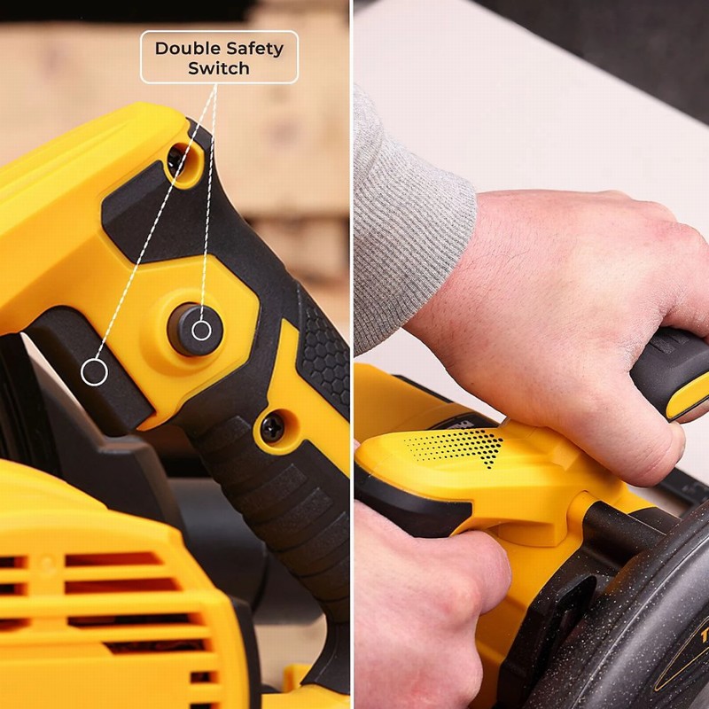 TOUGH MASTER TM-CS185 185mm Circular Saw 1400W with Guide & Adap - Image 8