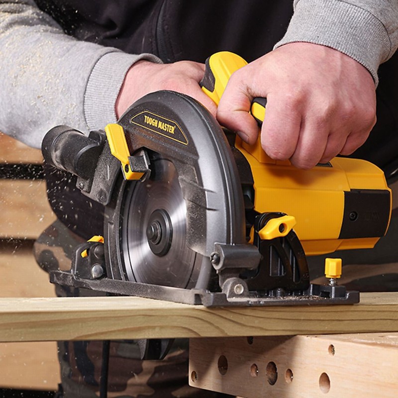TOUGH MASTER TM-CS185 185mm Circular Saw 1400W with Guide & Adap - Image 5