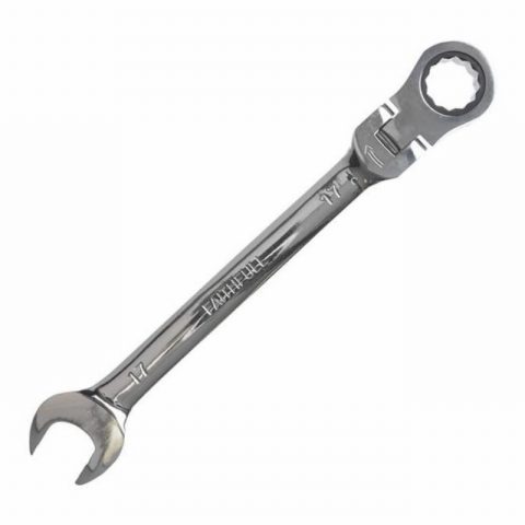 Faithfull FAISPARAT17 17mm Ratchet Combination Spanner Flex Head