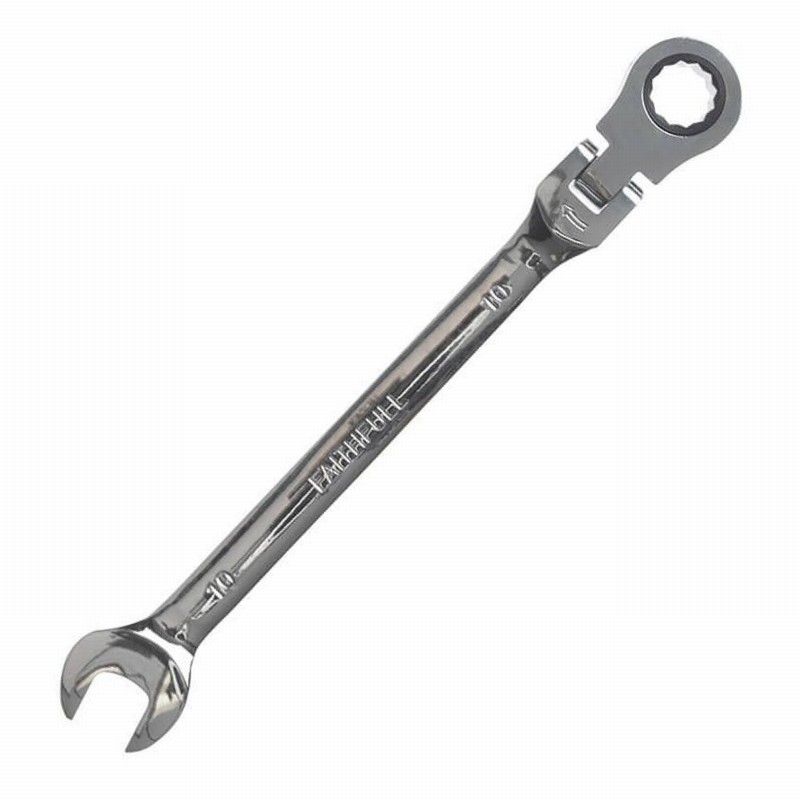 Faithfull FAISPARAT10 10mm Ratchet Combination Spanner Flex Head