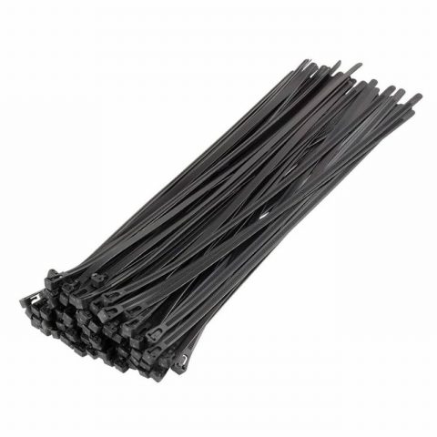 Forgefix FORCT380B  7.6 x 380mm Cable Tie Black – Bag 100