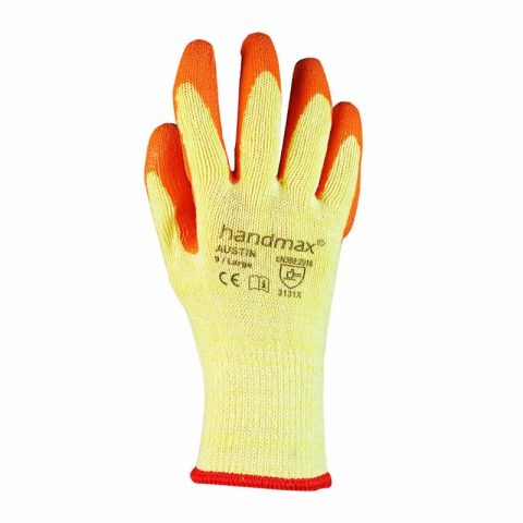 Kamtec Orange Rough Latex Coated Gloves