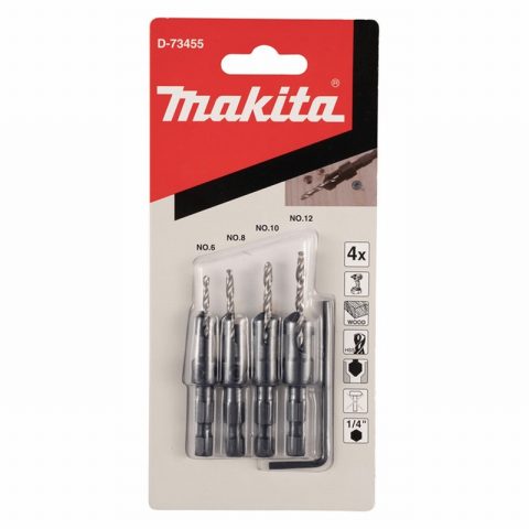 MAKITA D-73455 4 Piece Countersink Set