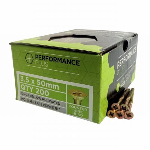 Samac PS3550PP 3.5×50 mm Wood Screws – Box 200