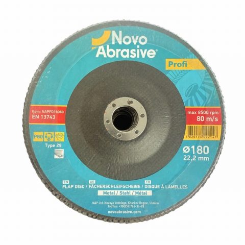 Novo Tools 180mm 60Grit 1pc NAPFD18060