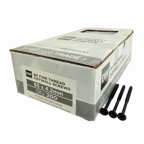 Samac T65DRY200 65 x 4.2mm Black Drywall Screws – 200pc