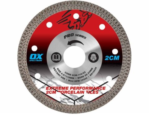 OX Pro 2CM-115/22 115 x 22.23mm Pro 2CM Porcelain Cutt
