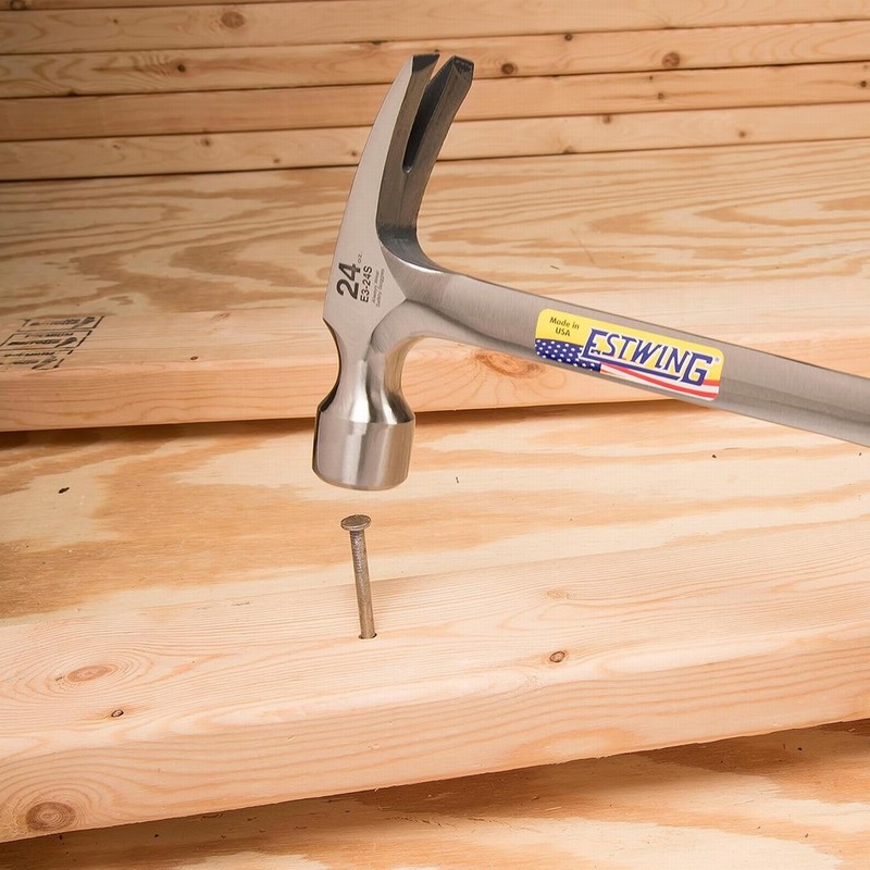 Estwing ESTE324S 680g(24oz) Smooth Face Claw Framing Hammer - Image 4