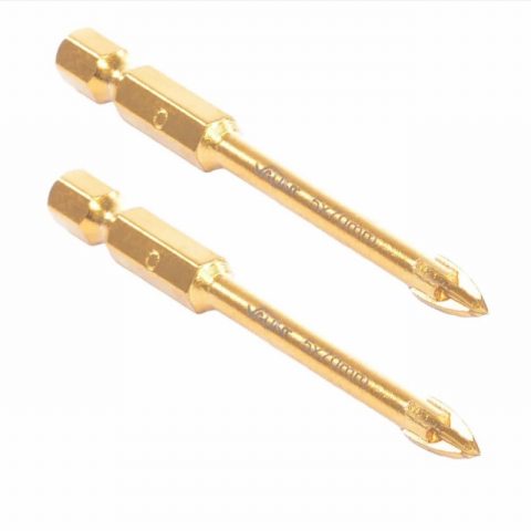 Vaunt V1332012 5.0mm × 70mm Tile & Glass Cross Tip Drill Bits 2